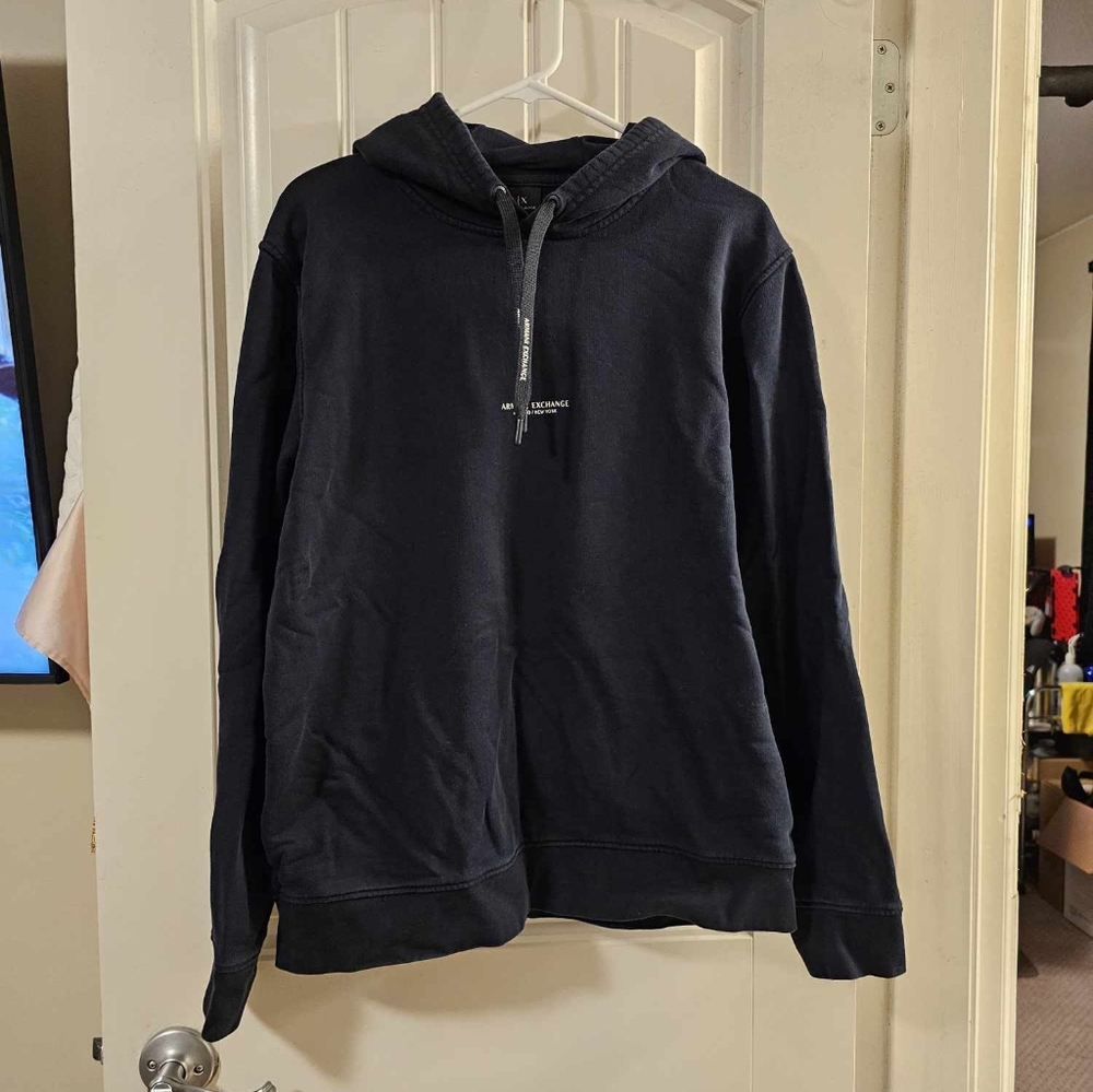Armani exchange hoodie xl navy